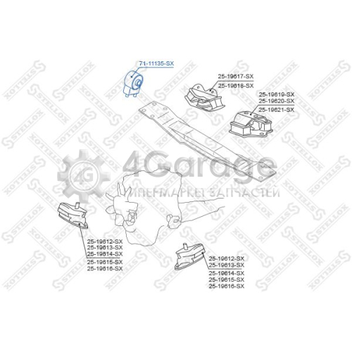 STELLOX 7111135SX Подвеска двигатель