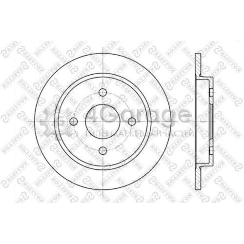 STELLOX 60202536SX Тормозной диск