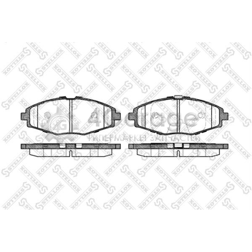 STELLOX 707000BSX Комплект тормозных колодок дисковый тормоз