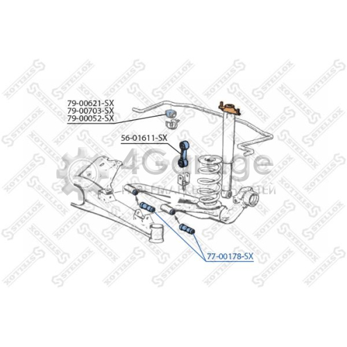 STELLOX 7700178SX Подвеска рычаг независимой подвески колеса