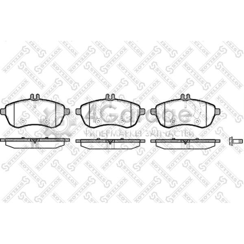 STELLOX 1312000SX Комплект тормозных колодок дисковый тормоз