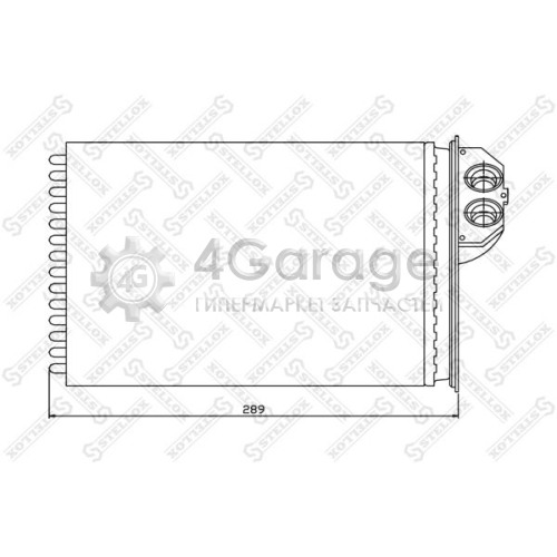 STELLOX 1035091SX Теплообменник отопление салона