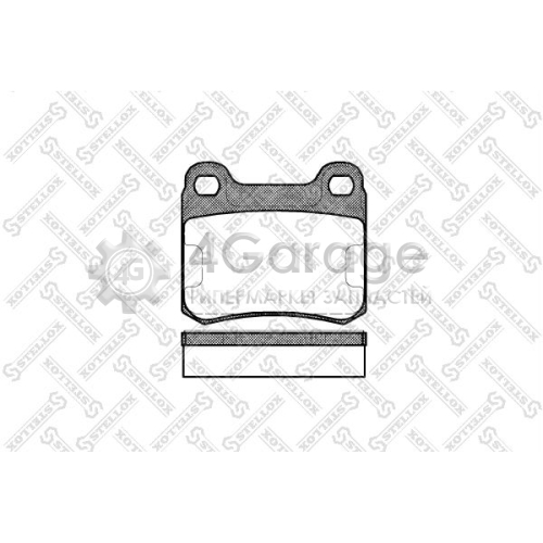 STELLOX 168010SX Комплект тормозных колодок дисковый тормоз