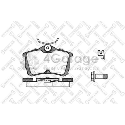 STELLOX 706002BSX Комплект тормозных колодок дисковый тормоз