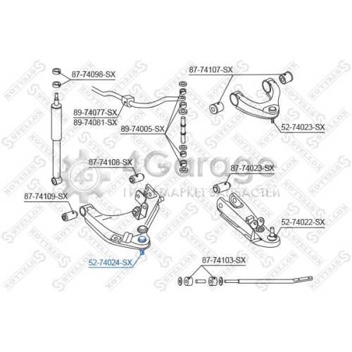 STELLOX 5274024SX Шарнир независимой подвески / поворотного рычага