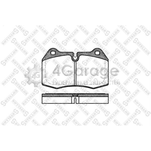 STELLOX 452000SX Комплект тормозных колодок дисковый тормоз