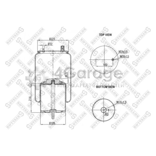 STELLOX 8400117SX Кожух пневматической рессоры