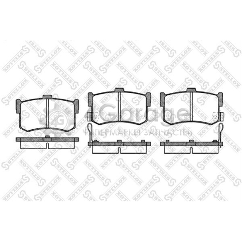 STELLOX 253002SX Комплект тормозных колодок дисковый тормоз