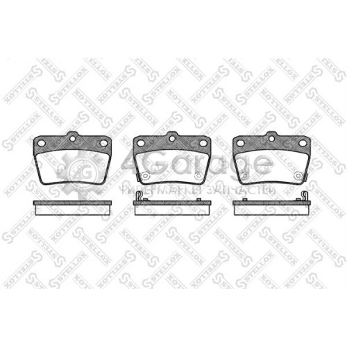 STELLOX 850002BSX Комплект тормозных колодок дисковый тормоз