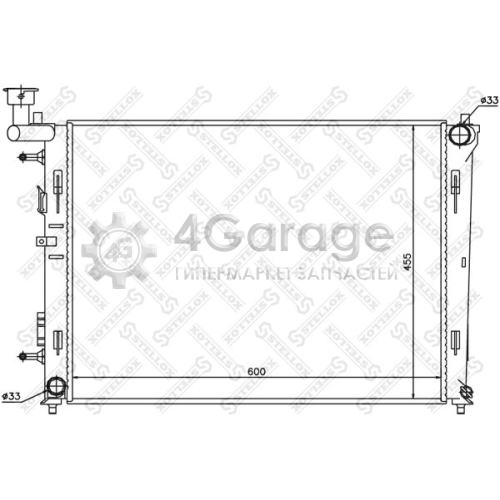 STELLOX 1025309SX Радиатор охлаждение двигателя