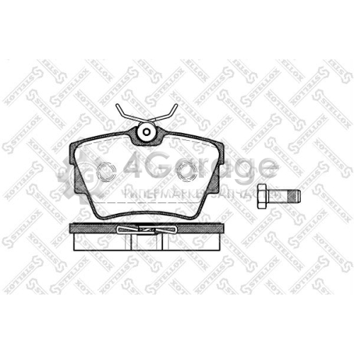 STELLOX 602010BSX Комплект тормозных колодок дисковый тормоз