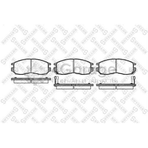 STELLOX 471002BSX Комплект тормозных колодок дисковый тормоз