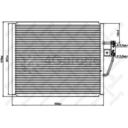 STELLOX 1045054SX Конденсатор кондиционер