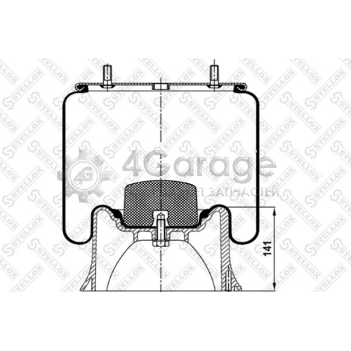 STELLOX 9040222SX Кожух пневматической рессоры