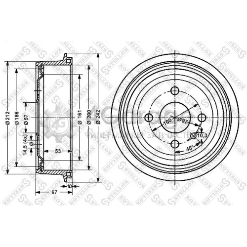 STELLOX 60259905SX Барабан тормозной 60259905SX