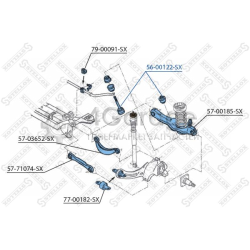 STELLOX 5600122SX Тяга / стойка стабилизатор