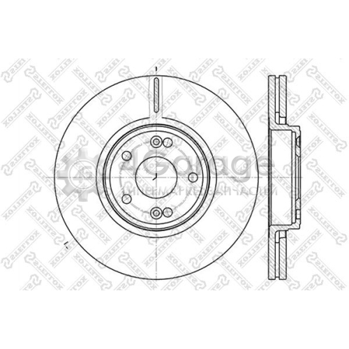 STELLOX 60203932VSX Тормозной диск