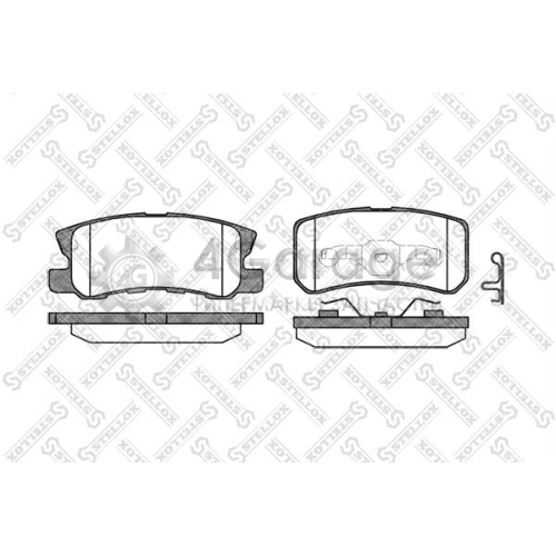 STELLOX 814002BSX Комплект тормозных колодок дисковый тормоз