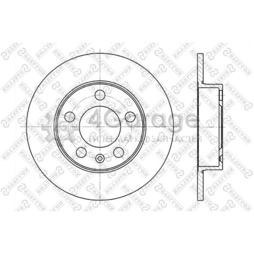 STELLOX 60204761SX Тормозной диск