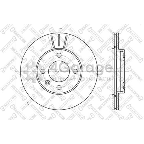 STELLOX 60204724VSX Тормозной диск