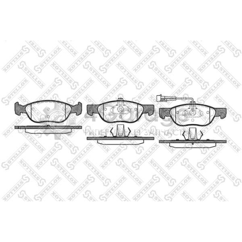 STELLOX 598011BSX Комплект тормозных колодок дисковый тормоз