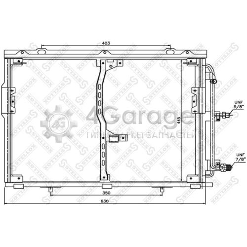 STELLOX 1045013SX Конденсатор кондиционер