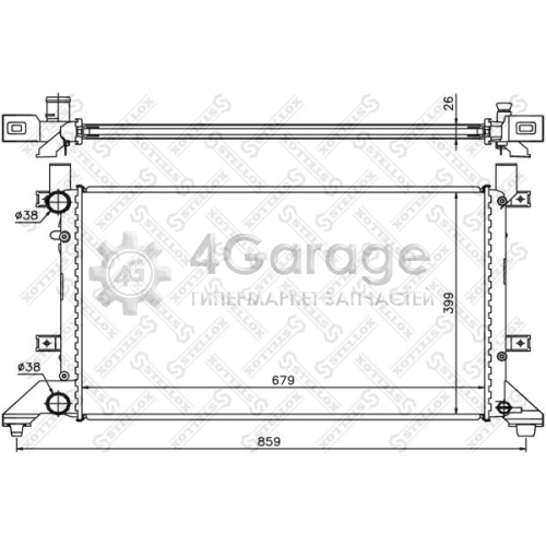 STELLOX 1025007SX Радиатор охлаждение двигателя