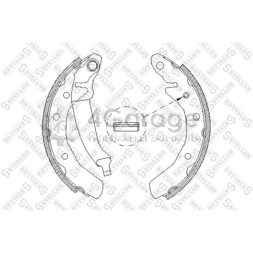 STELLOX 097100SX Комплект тормозных колодок