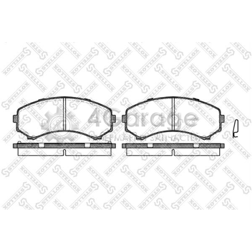 STELLOX 407000SX Комплект тормозных колодок дисковый тормоз