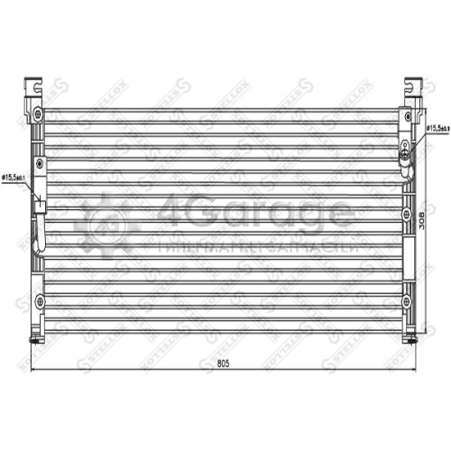 STELLOX 1045350SX Конденсатор кондиционер