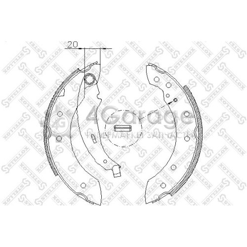 STELLOX 210101SX Комплект тормозных колодок