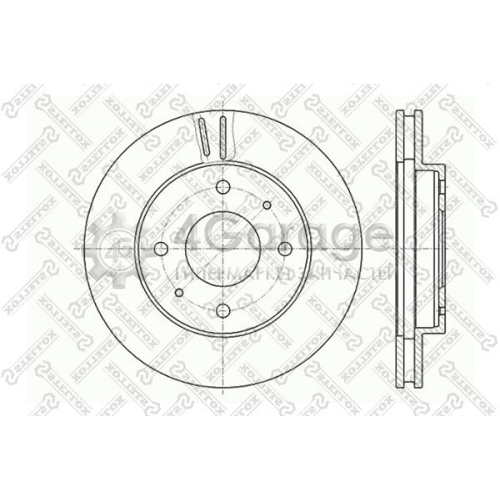 STELLOX 60203010VSX Тормозной диск