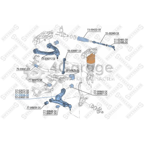 STELLOX 5703836SX Рычаг независимой подвески колеса подвеска колеса