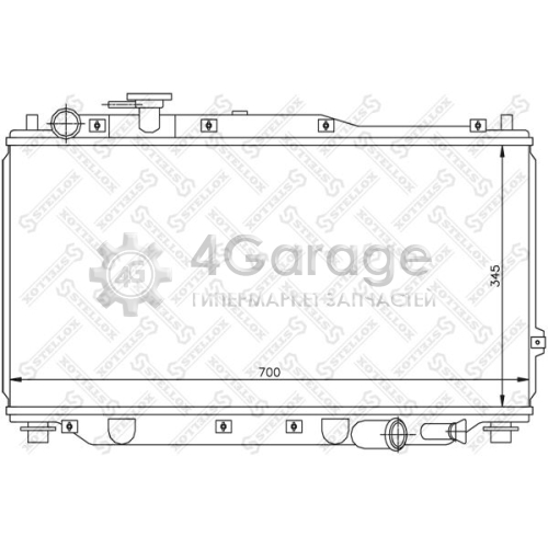 STELLOX 1025135SX Радиатор охлаждение двигателя