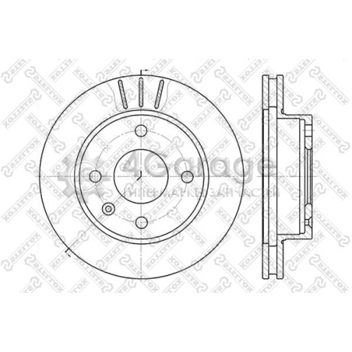 STELLOX 60202514VSX Тормозной диск