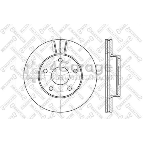 STELLOX 60202524VSX Тормозной диск