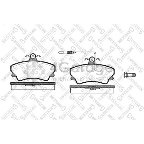 STELLOX 420012SX Комплект тормозных колодок дисковый тормоз