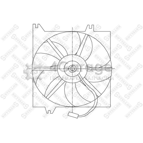STELLOX 2999401SX Вентилятор охлаждение двигателя