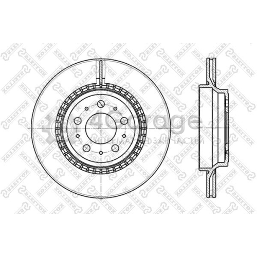 STELLOX 60204852VSX Тормозной диск