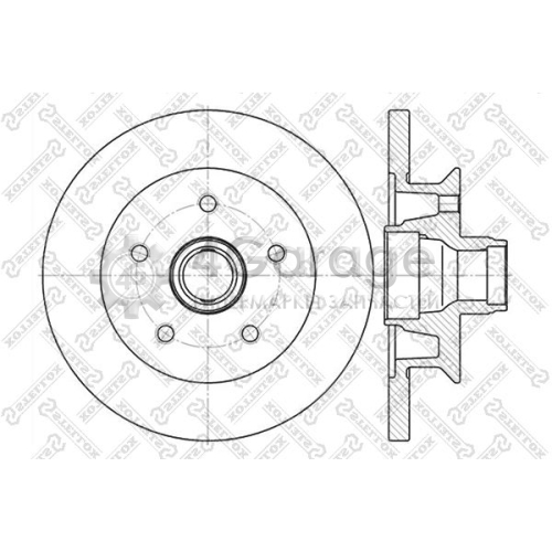 STELLOX 60204727SX Тормозной диск