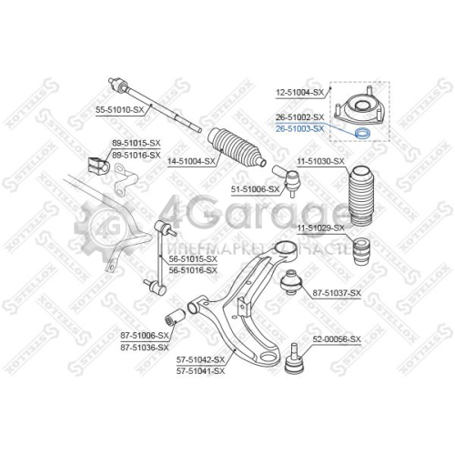 STELLOX 2651003SX Опора стойки амортизатора