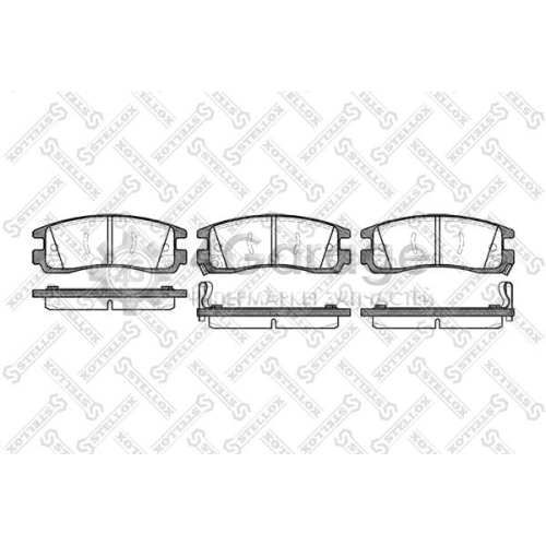 STELLOX 577022BSX Комплект тормозных колодок дисковый тормоз