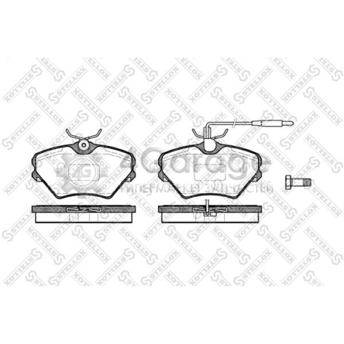 STELLOX 496002SX Комплект тормозных колодок дисковый тормоз