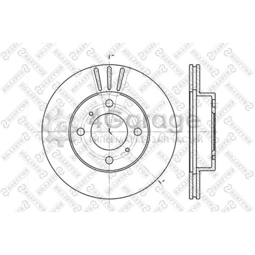 STELLOX 60203021VSX Тормозной диск