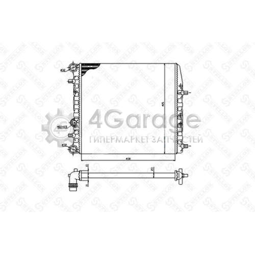 STELLOX 1026241SX Радиатор охлаждение двигателя