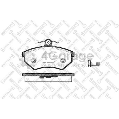 STELLOX 412000SX Комплект тормозных колодок дисковый тормоз