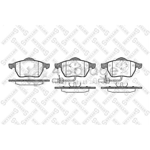 STELLOX 401022BSX Комплект тормозных колодок дисковый тормоз