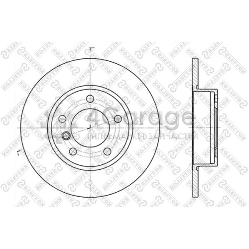 STELLOX 60201524SX Тормозной диск