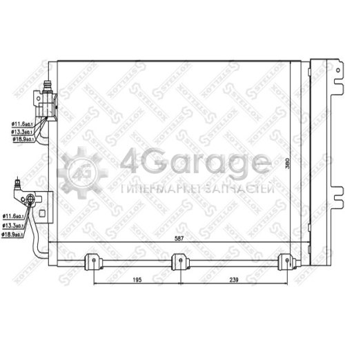 STELLOX 1045003SX Конденсатор кондиционер