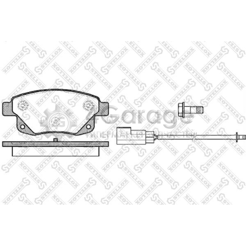 STELLOX 1263002SX Комплект тормозных колодок дисковый тормоз